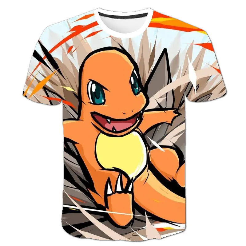 Pokemon Pikachu Kids T-Shirt - Cartoon Print Tee Ages 3-12