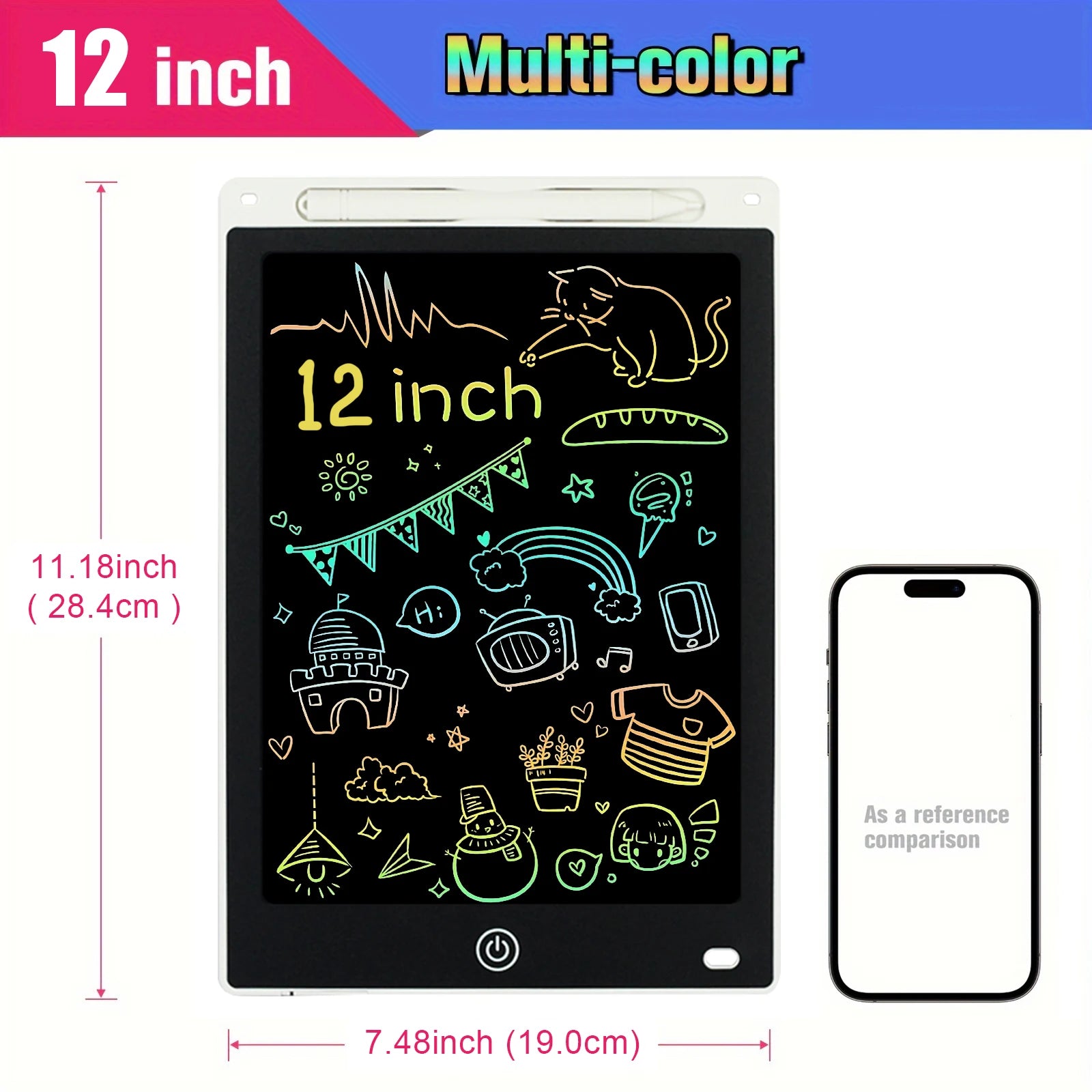 LCD Drawing Tablet for Kids - 8.5"/10"/12" Montessori Educational Toy
