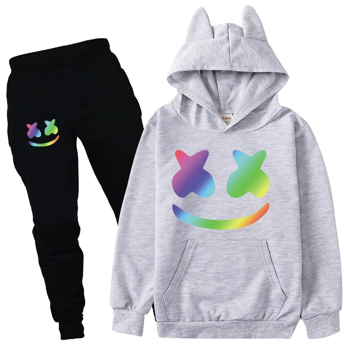 Kids Superhero Hoodies & Pants 2-Piece Set - Costume Outfit