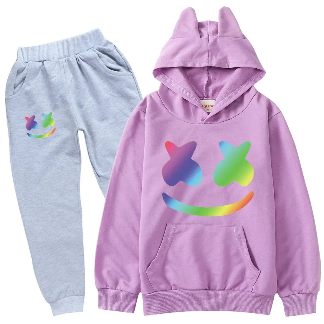 Kids Superhero Hoodies & Pants 2-Piece Set - Costume Outfit