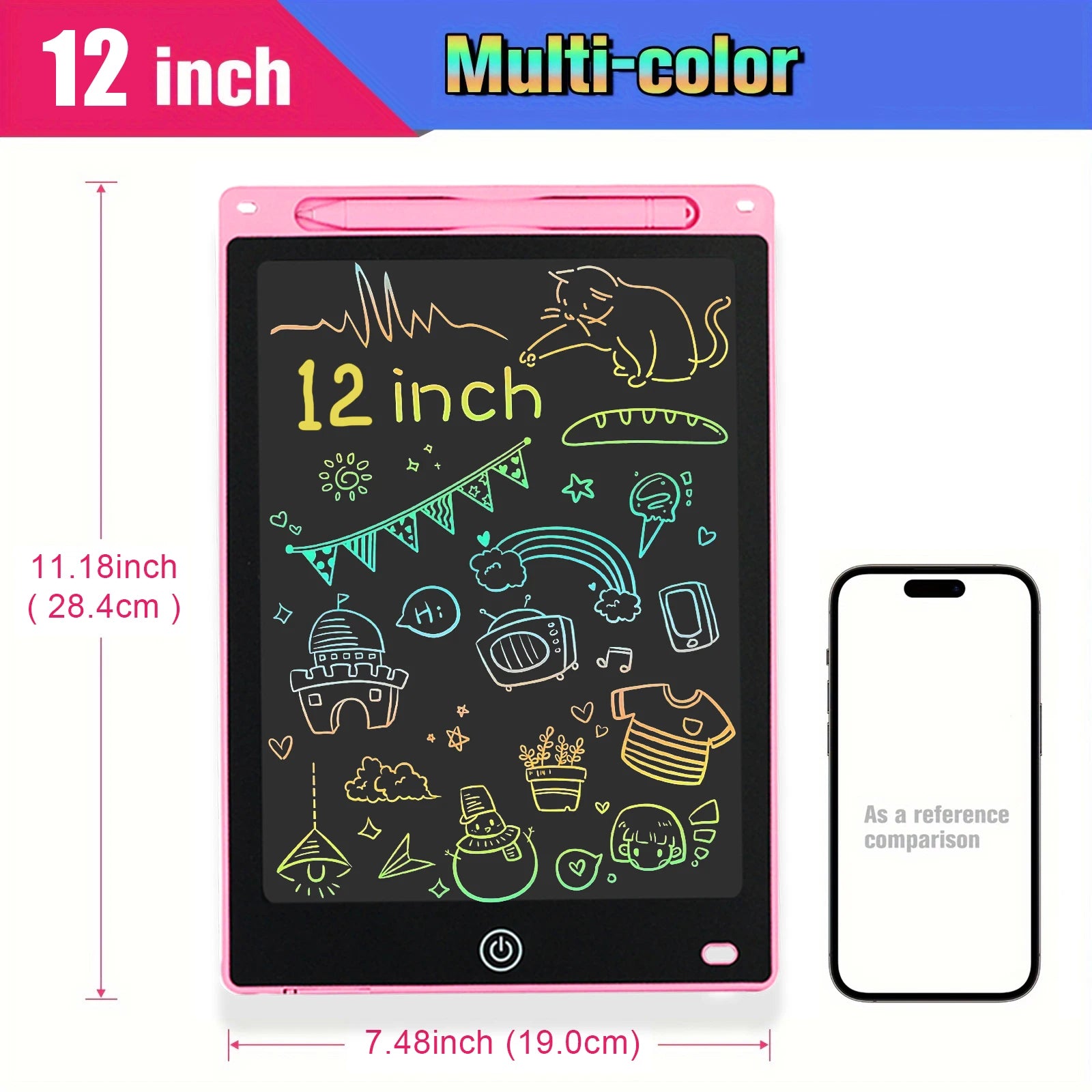 LCD Drawing Tablet for Kids - 8.5"/10"/12" Montessori Educational Toy