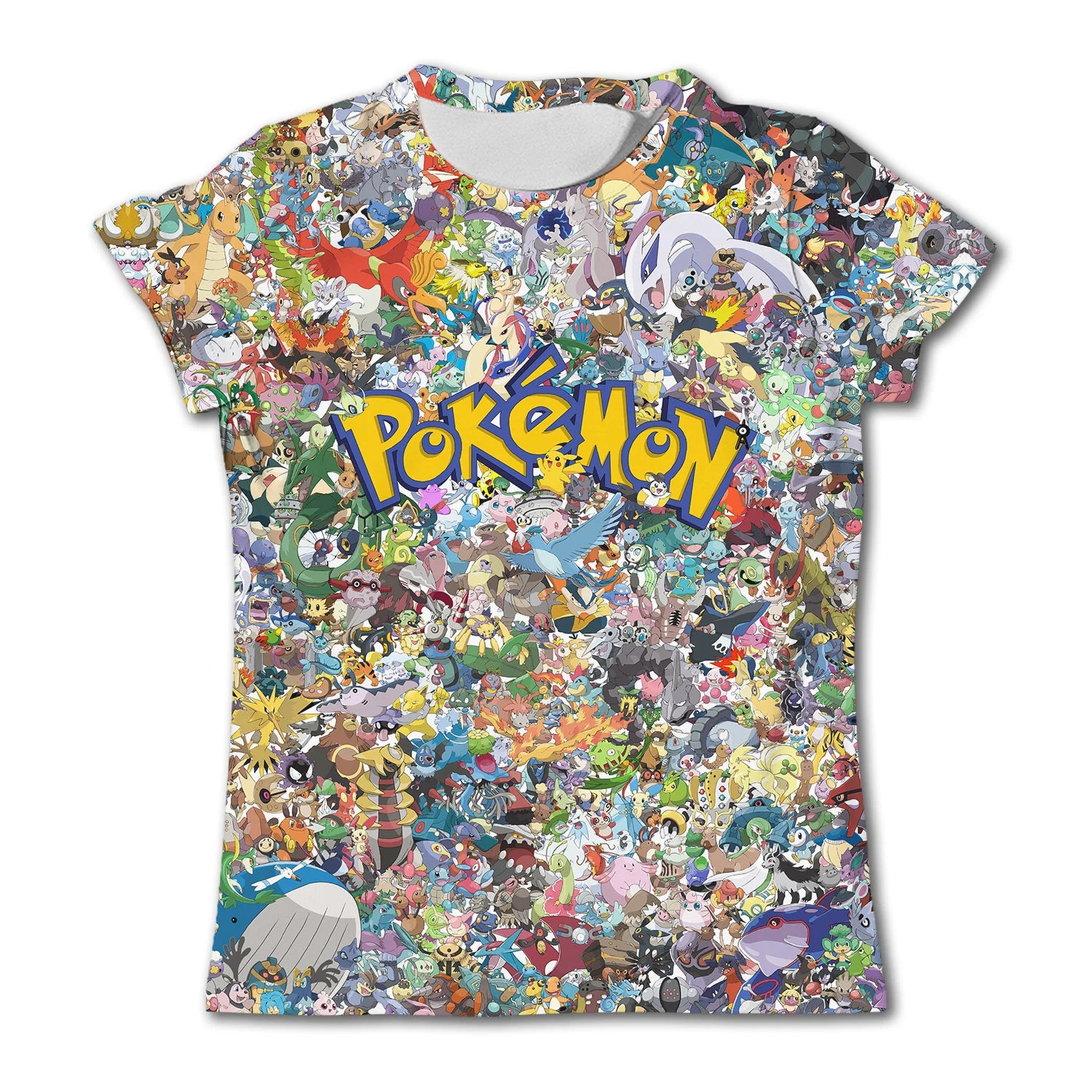 Pokemon Pikachu Kids T-Shirt - Cartoon Print Summer Tee Ages 3-12