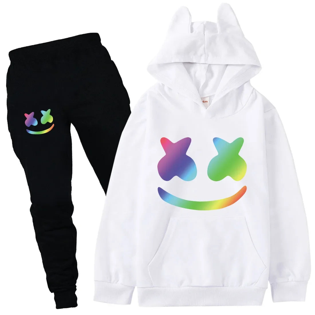 Kids Superhero Hoodies & Pants 2-Piece Set - Costume Outfit