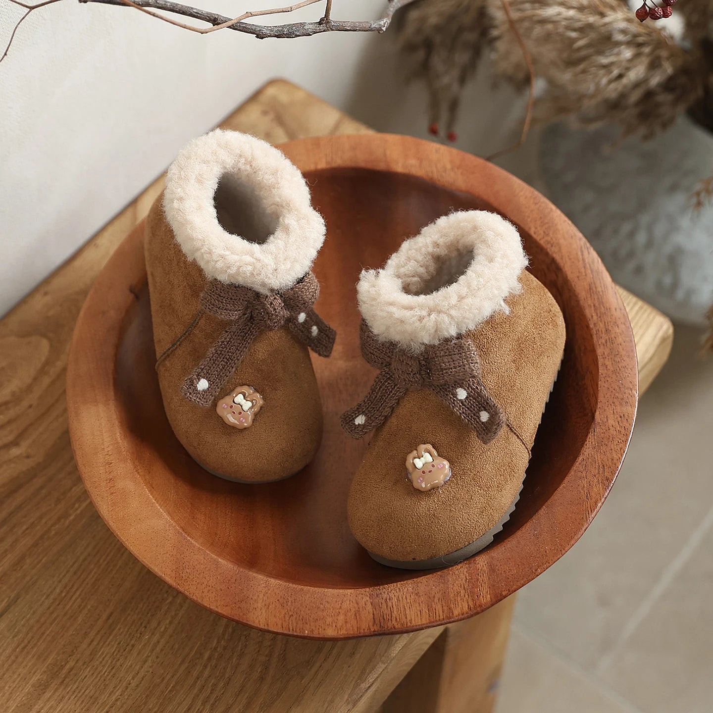 Toddler Fleece Lined Snow Boots - Warm Winter Shoes Ages 1-3