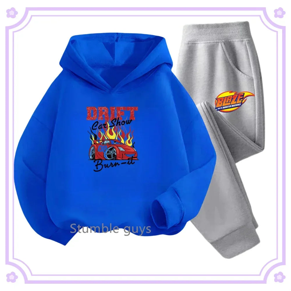 Cars Hoodie + Pants Set