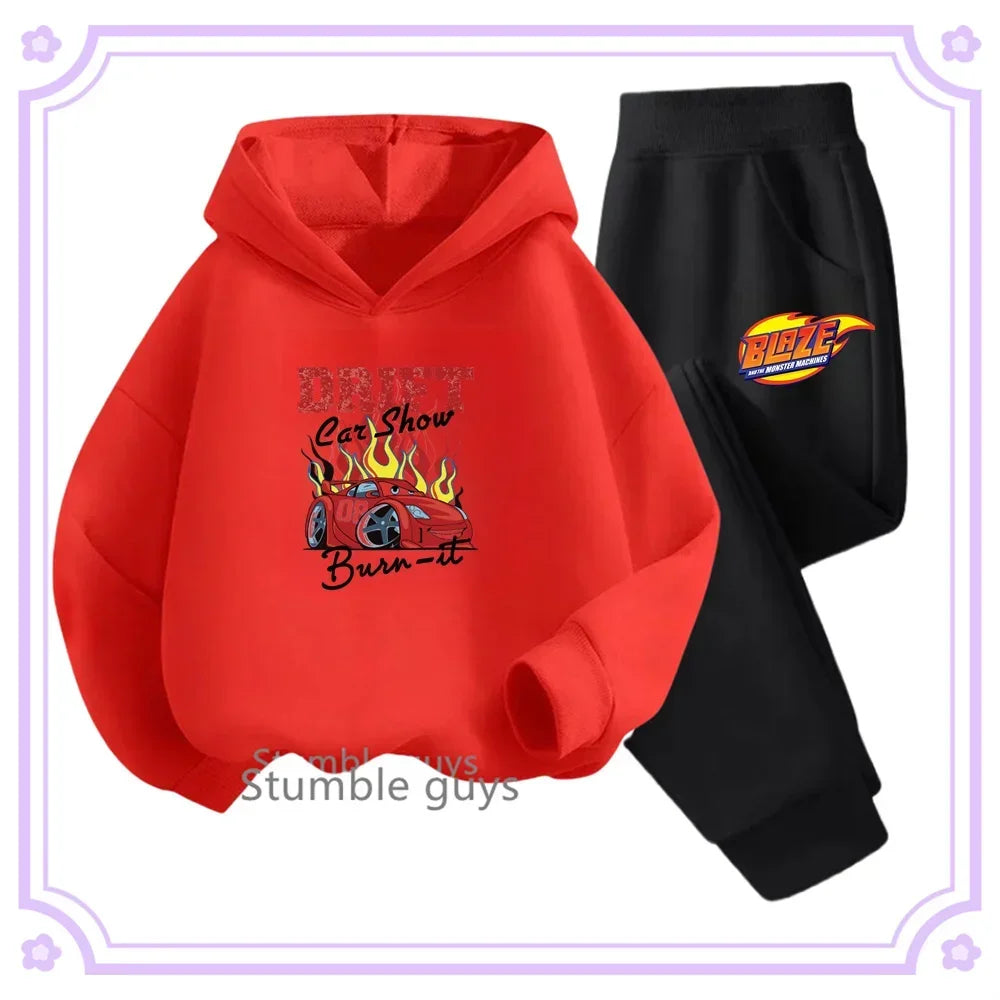 Cars Hoodie + Pants Set