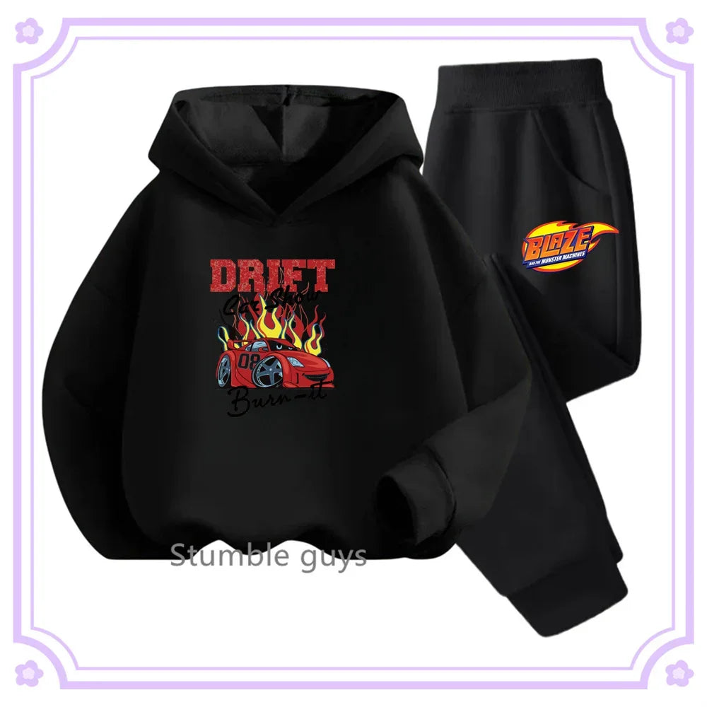 Cars Hoodie + Pants Set