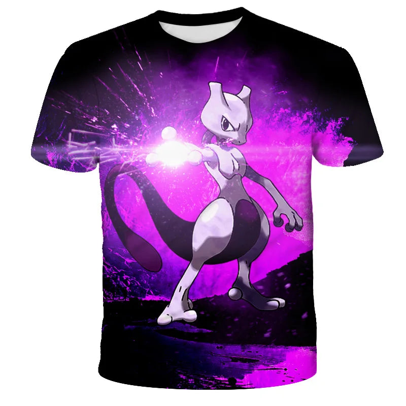 Pokemon Pikachu Kids T-Shirt - Cartoon Print Tee Ages 3-12