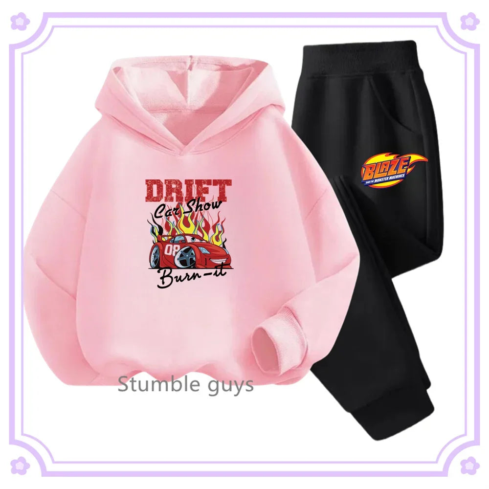 Cars Hoodie + Pants Set