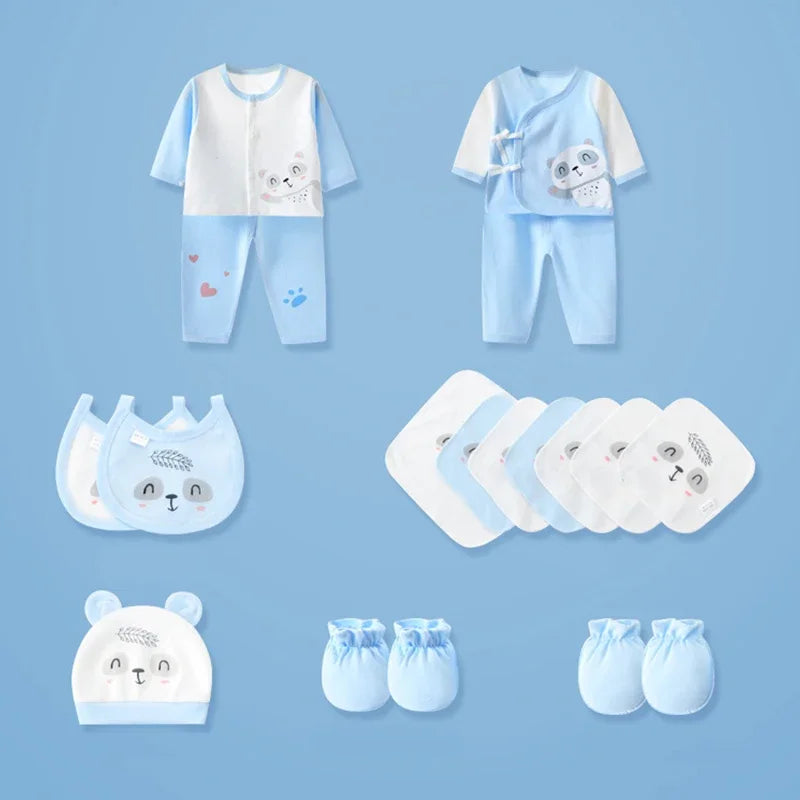 18-Piece Newborn Baby Gift Set - Complete Layette Collection