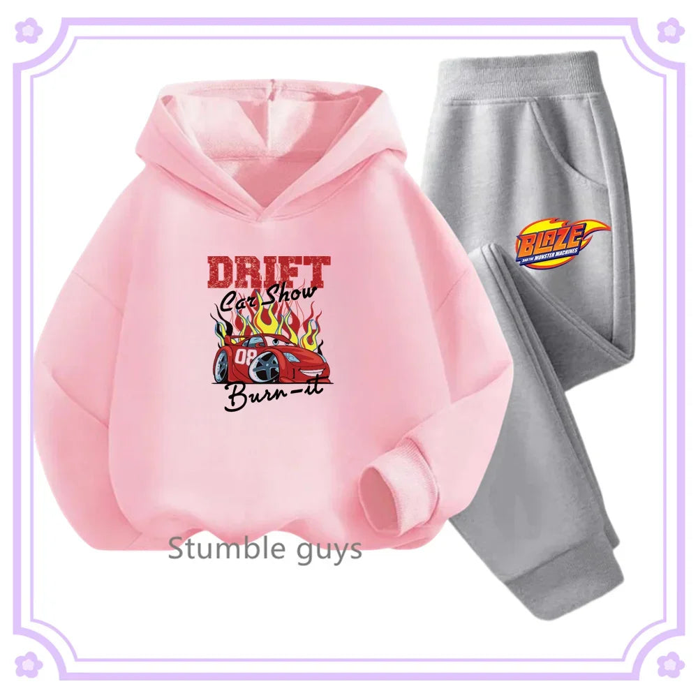 Cars Hoodie + Pants Set