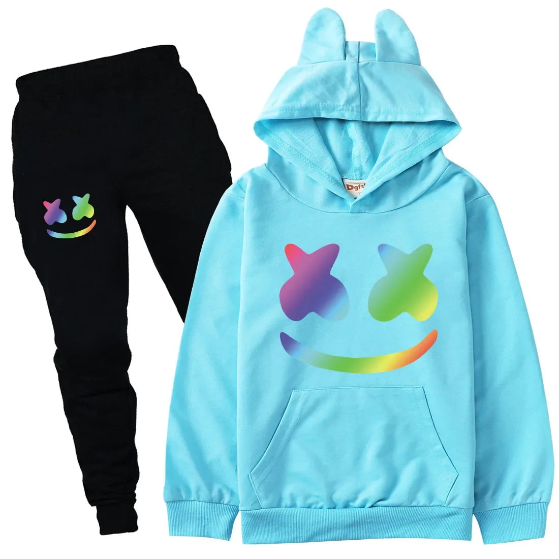 Kids Superhero Hoodies & Pants 2-Piece Set - Costume Outfit