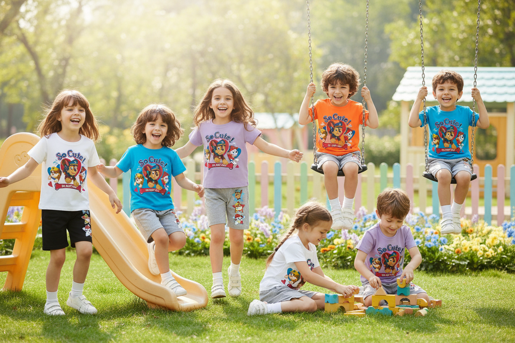 Kids wearing PAW Patrol 2pc Set