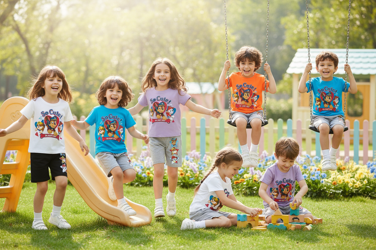 Kids wearing PAW Patrol 2pc Set